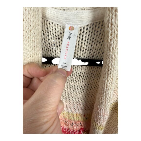 Anthropologie Daily Practice Painted Knit Cardigan – M/L - Picture 8 of 10
